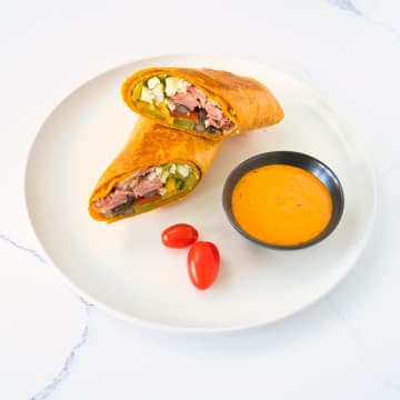 High Protein and Fiber Breakfast Wrap