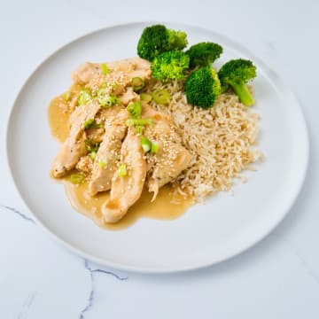 Mongolian Chicken with Brown rice and Broccoli