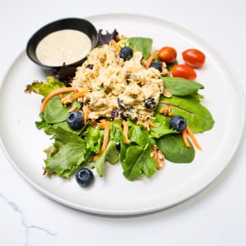 Walnut Cranberry Chicken Salad