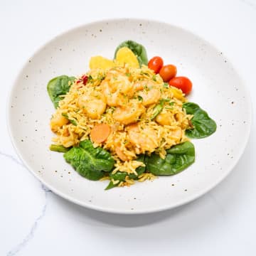 Spinach Shrimp Rice